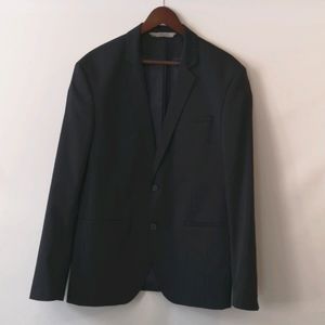 Zara Man NWOT Navy Pinstripe Blazer, Size USA 44